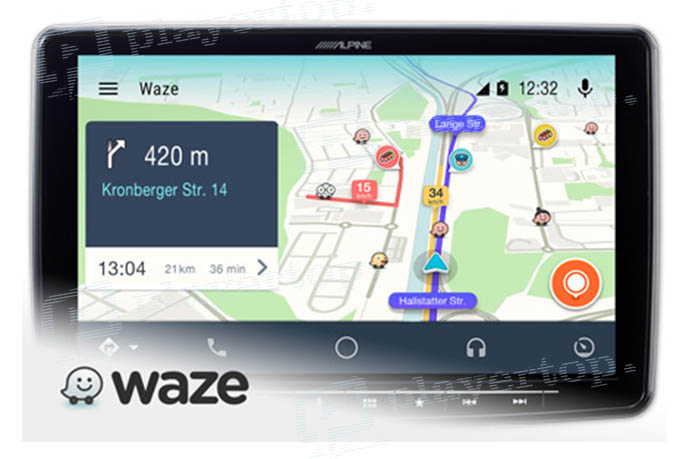 autoradio avec Waze